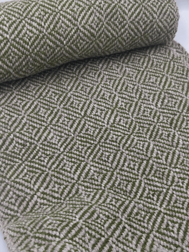 Écharpe gris/vert