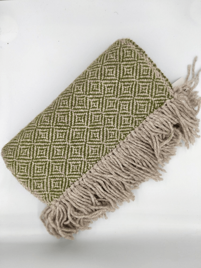 Écharpe gris/vert