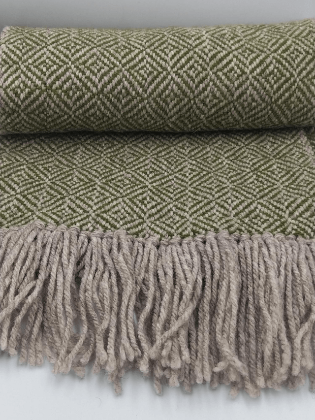 Écharpe gris/vert