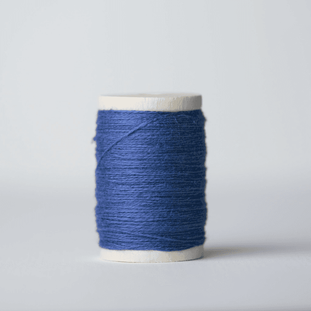 Fils de lin bleu 