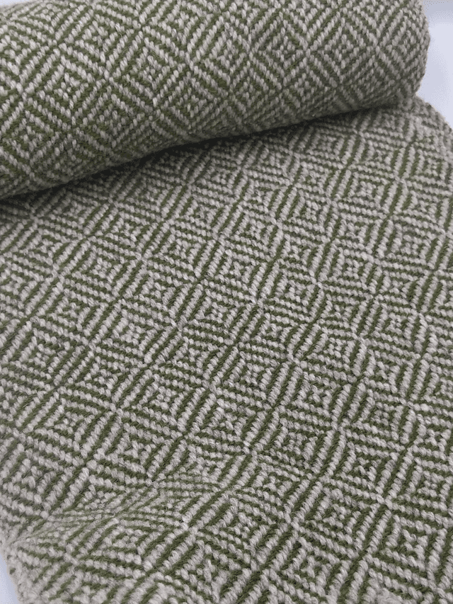 Écharpe gris/vert